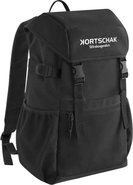 Outdoor-Rucksack in Schwarz mit Logo